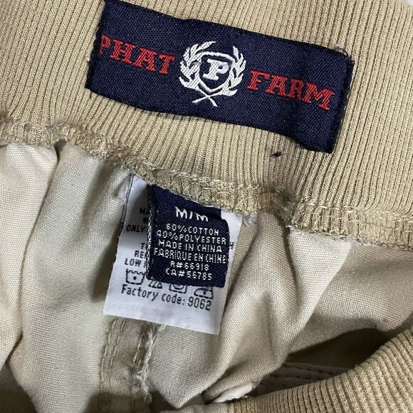 Phat Farm Capri Shorts Beige Men’s Medium Y2K - Picture 7 of 7